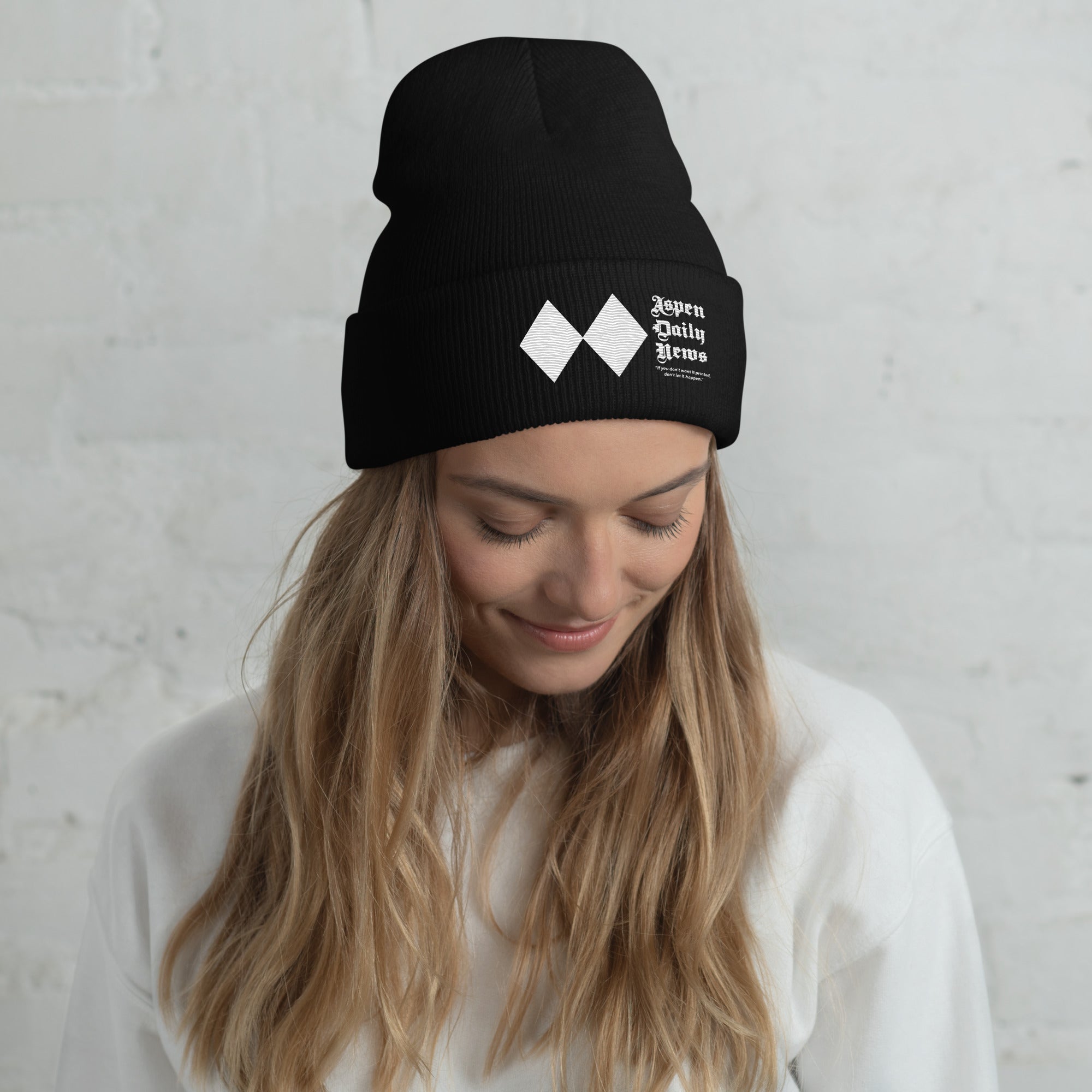 Double Diamond Beanie - Black – Aspen Daily News